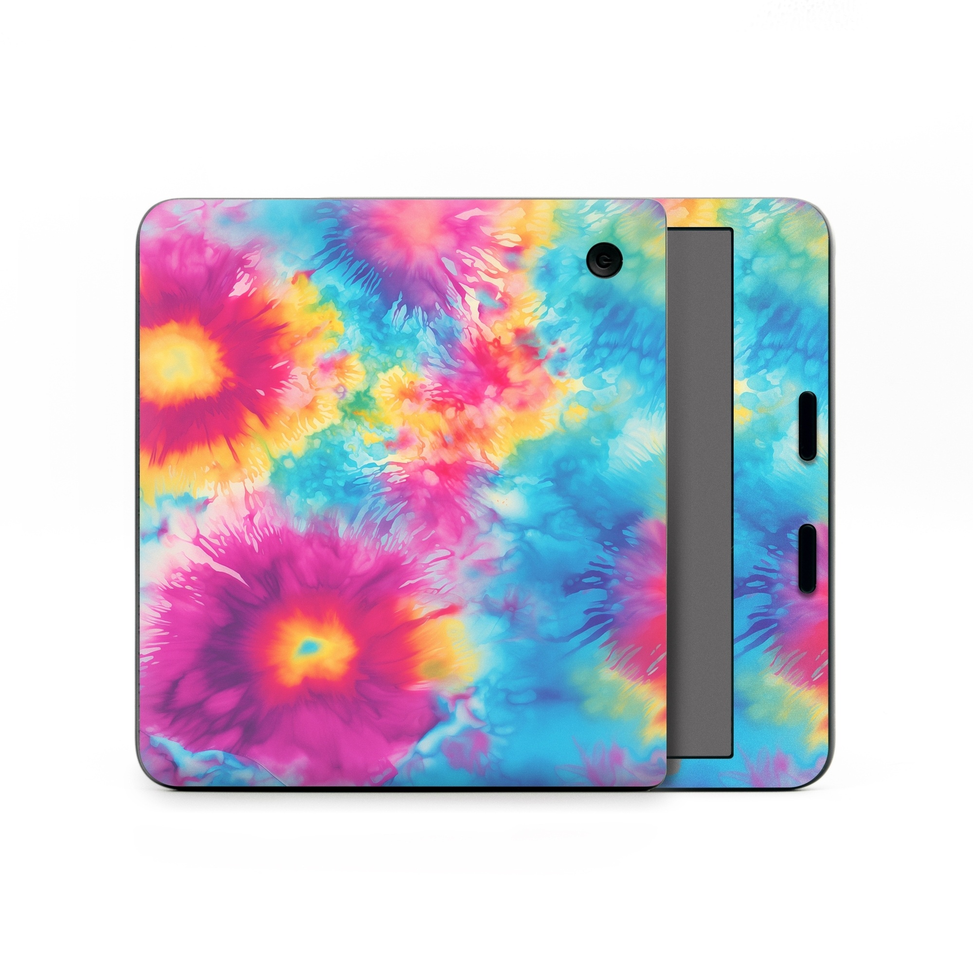 Kobo Libra Colour Skin design of Colorfulness, Plant, Flower, Orange, Paint, Petal, Pink, Art, Painting, Magenta, with black, gray, orange colors