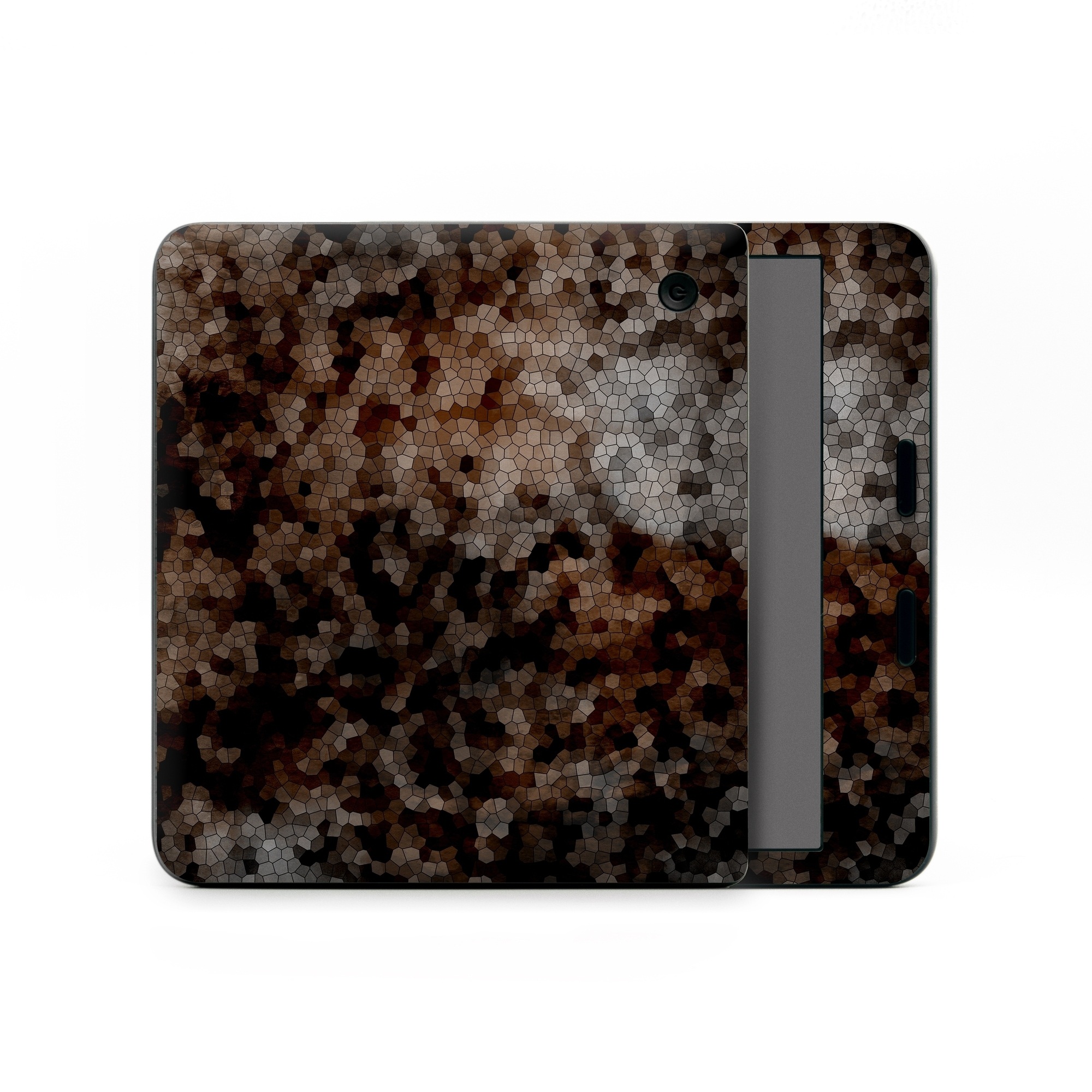 Kobo Libra Colour Skin design of Brown, Design, Soil, Pattern, Rock, Rust, Granite, Metal, with black, white, gray, brown colors