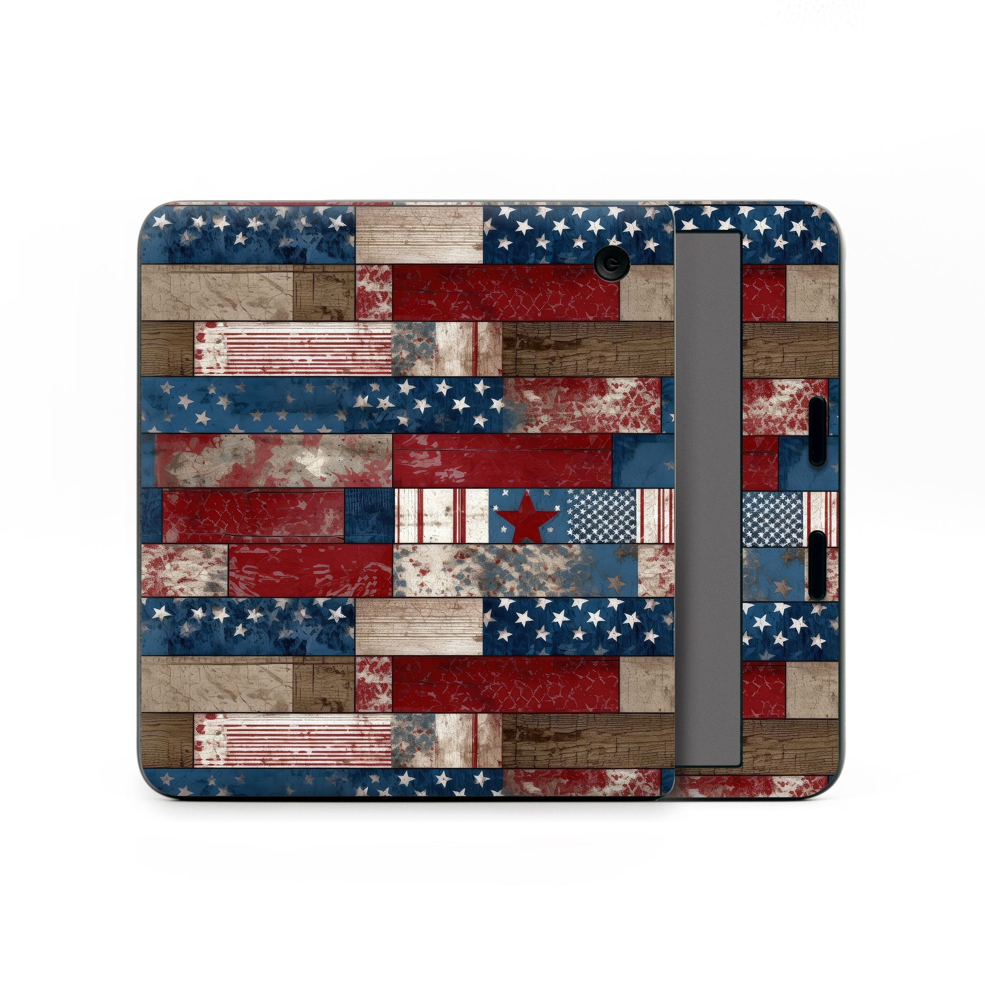 Kobo Libra Colour Skin design of Photograph, White, Blue, Rectangle, Azure, Textile, Creative arts, Red, Line, Art, with red, blue, white, brown, gray, black colors