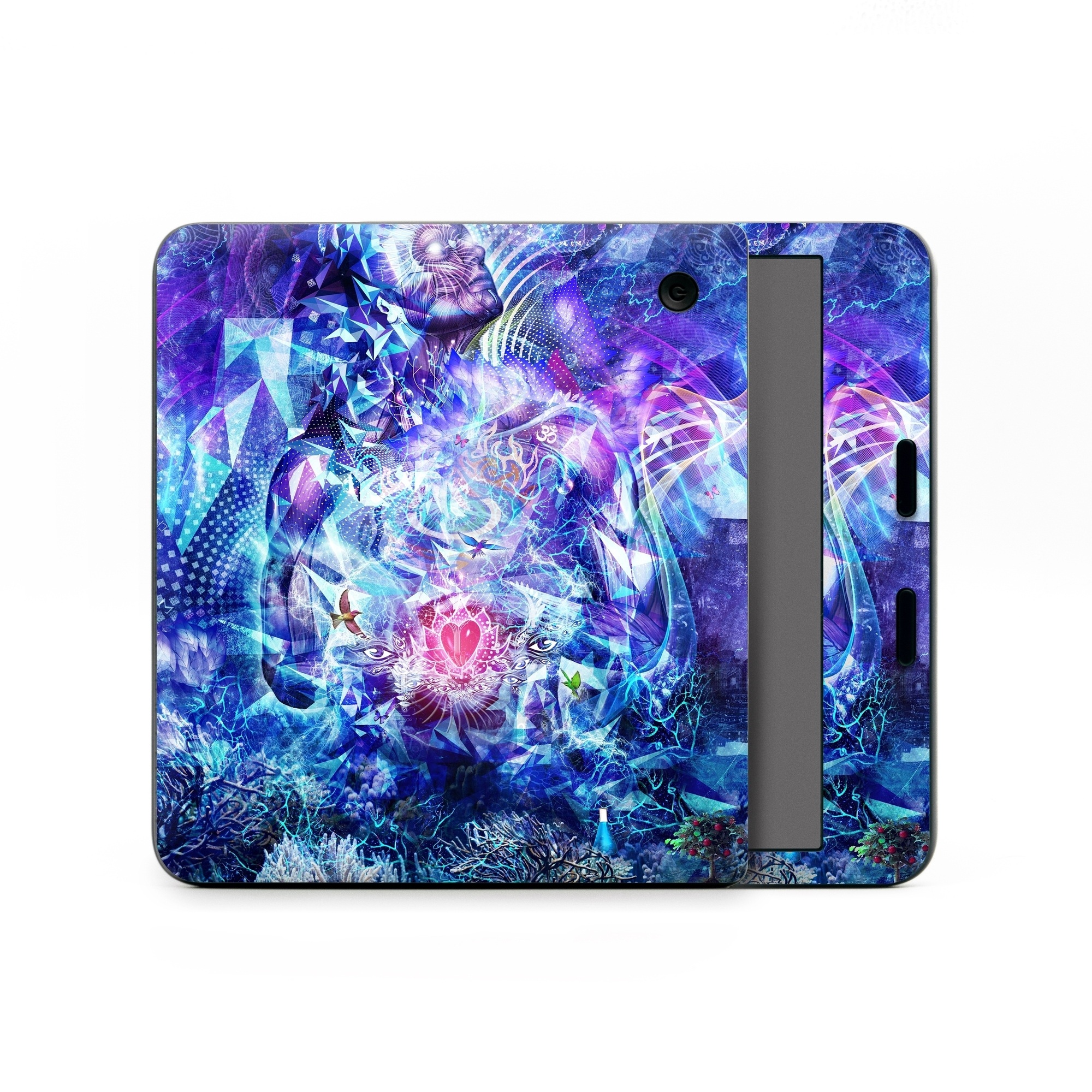 Kobo Libra Colour Skin design of Blue, Purple, Violet, Lavender, Majorelle blue, Psychedelic art, Electric blue, Organism, Art, Design, with blue, green, purple, red, pink colors