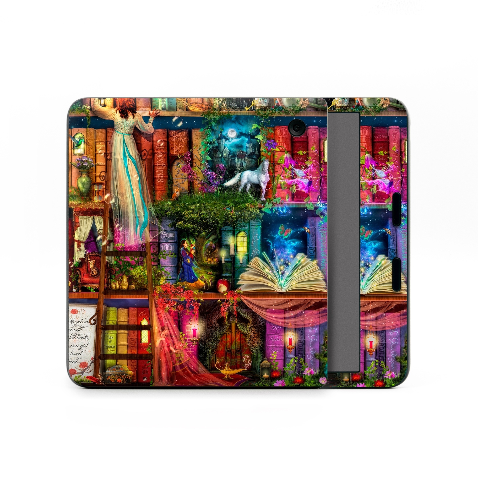 Kobo Libra Colour Skin design of Painting, Art, Theatrical scenery, with black, red, gray, green, blue colors