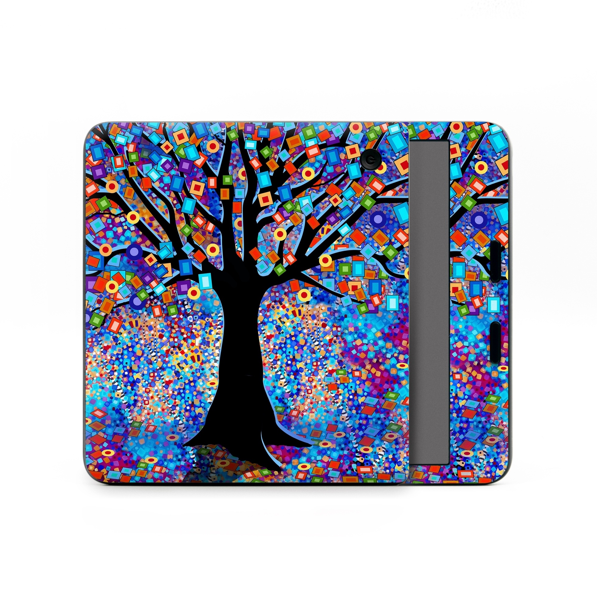 Kobo Libra Colour Skin design of Psychedelic art, Modern art, Art, with black, blue, red, orange, yellow, green, purple colors