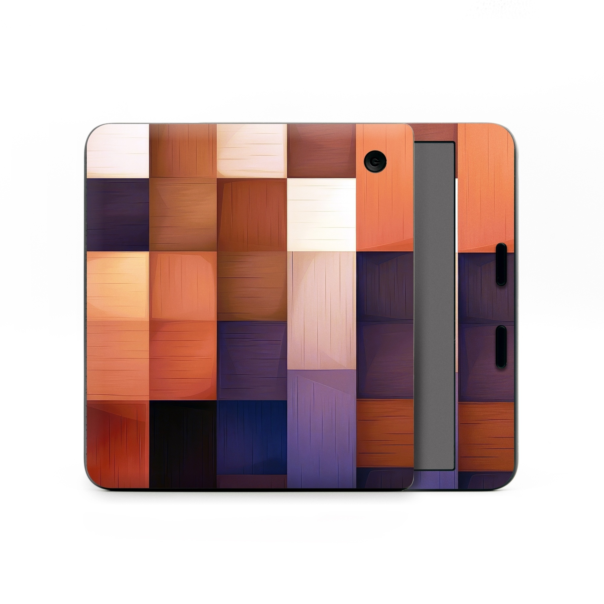 Kobo Libra Colour Skin design of Brown, Light, Rectangle, Product, Wood, Blue, Orange, Amber, Textile, Wood stain, with yellow, orange, red, black, brown, blue, purple colors