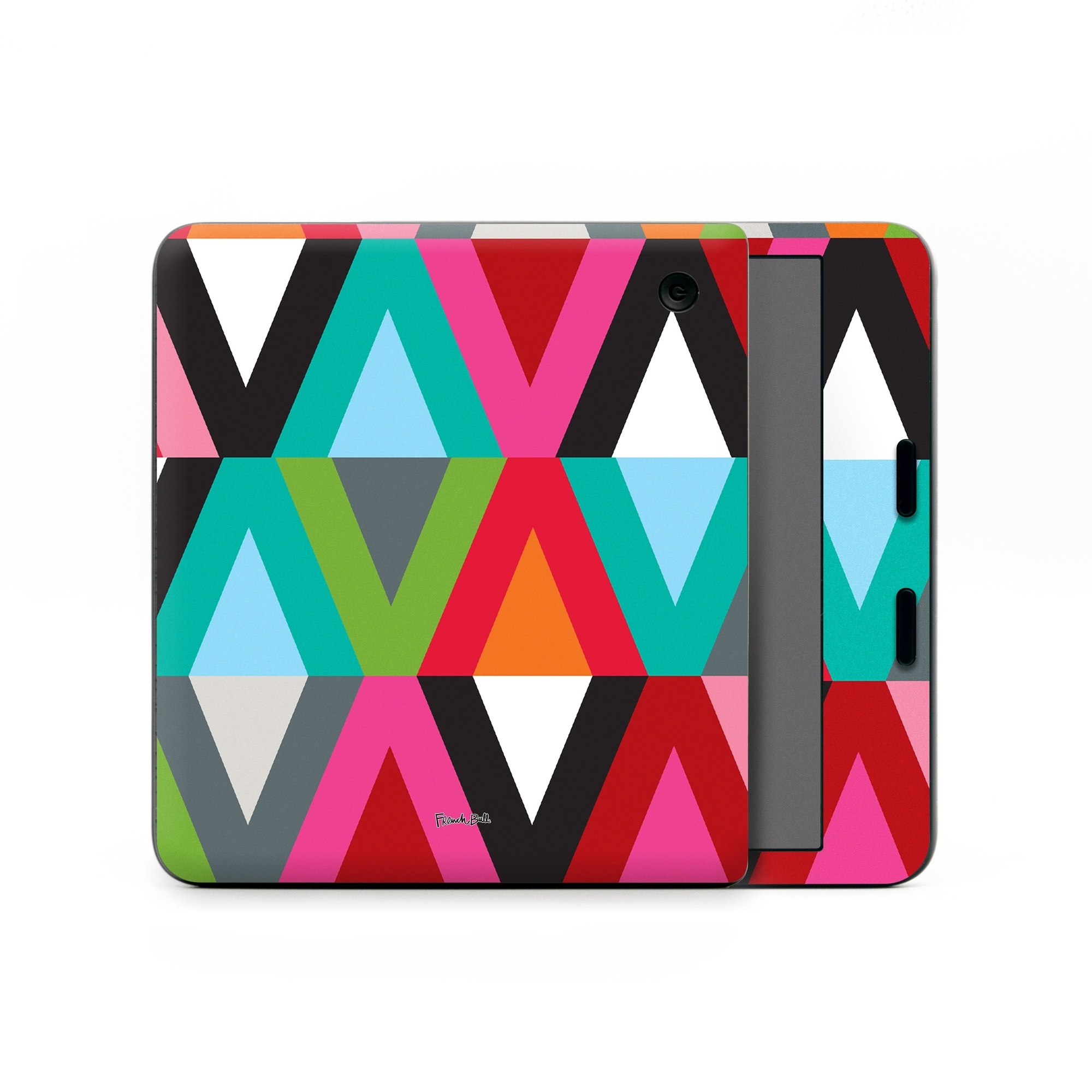 Kobo Libra Colour Skin design of Pattern, Orange, Yellow, Graphic design, Colorfulness, Line, Design, Symmetry, Triangle, Font, with black, white, red, orange, pink, blue, green, gray colors