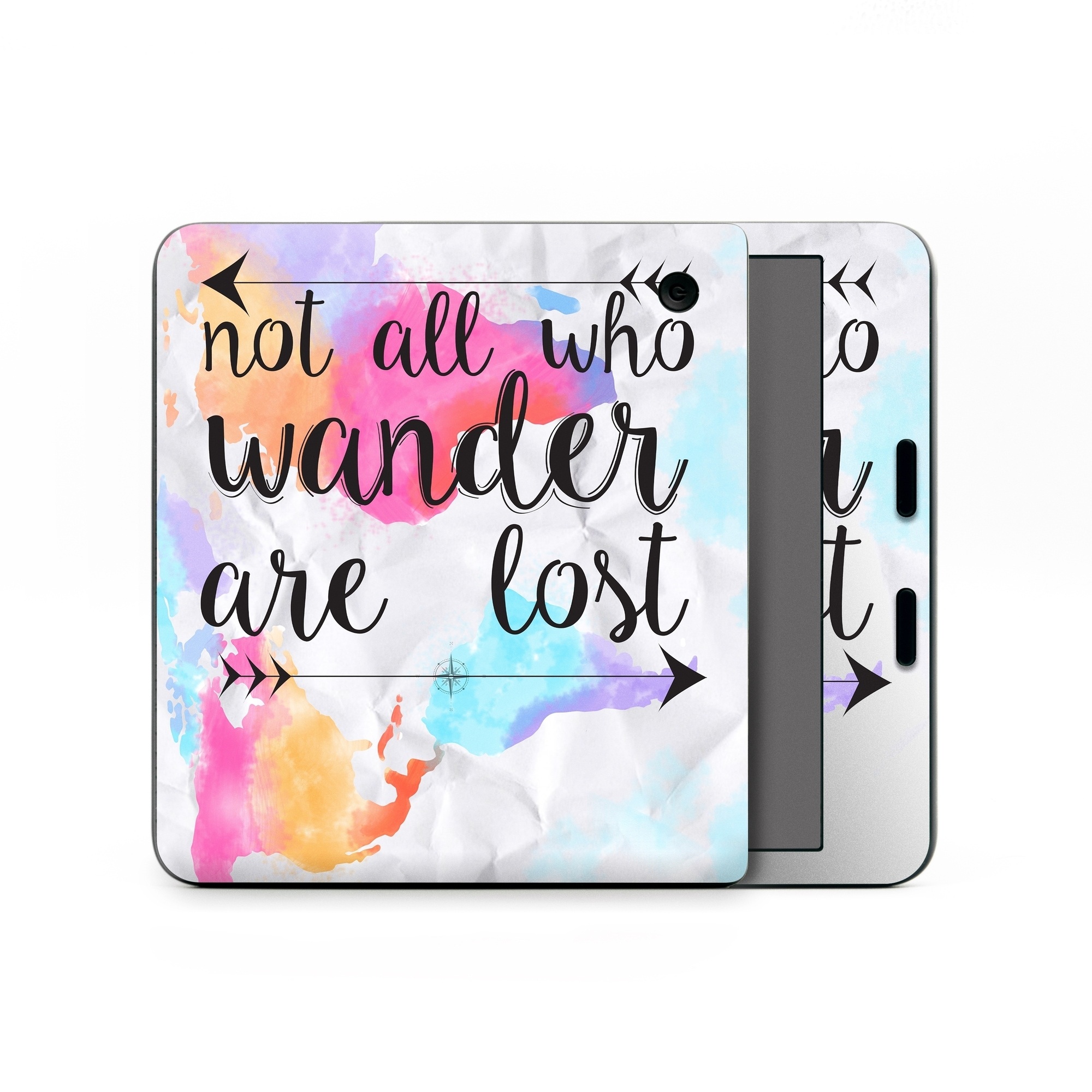 Kobo Libra Colour Skin design of Font, Text, Calligraphy, Graphics, with black, white, orange, pink, red, blue, purple, yellow colors