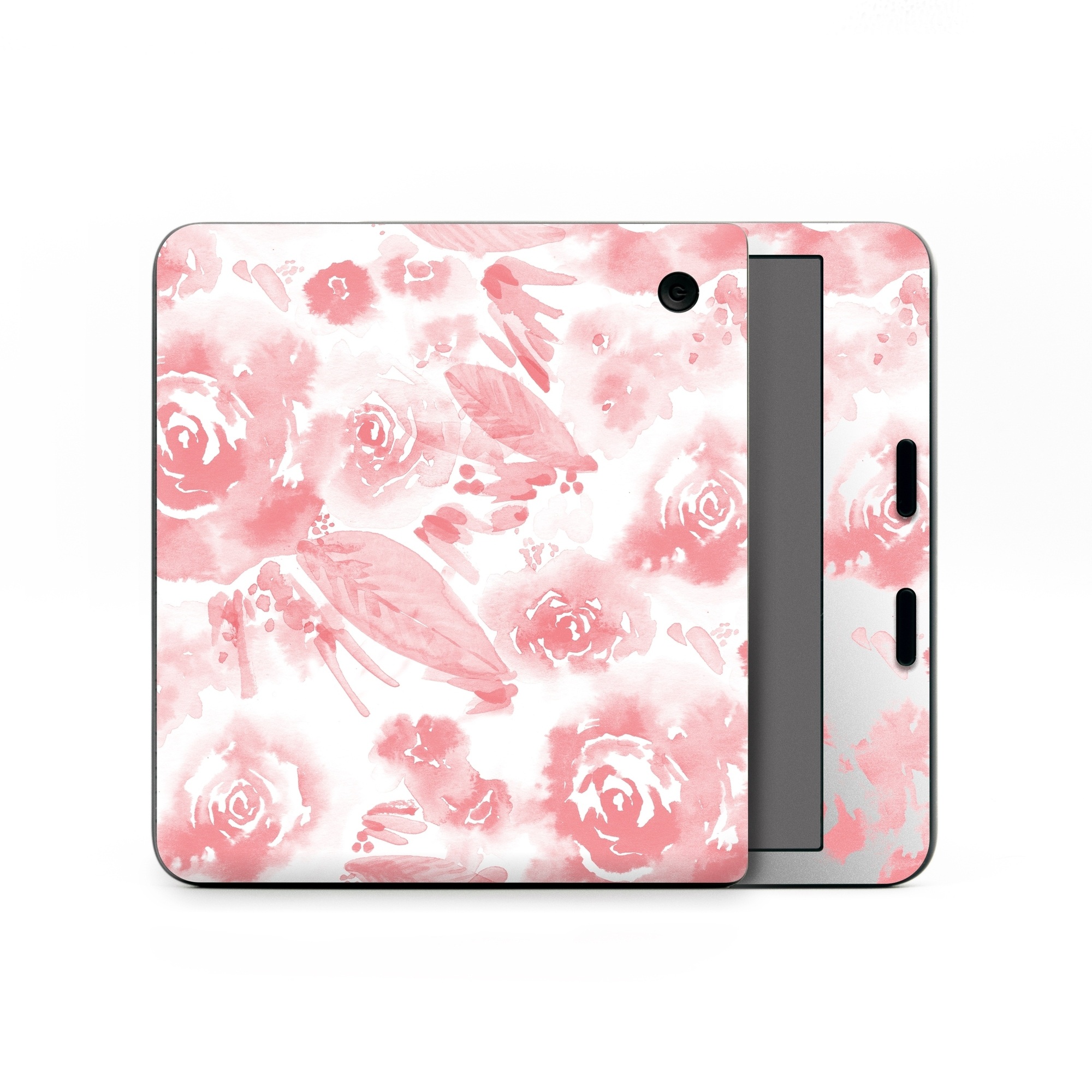 Kobo Libra Colour Skin design of Pink, Pattern, Rose, Design, Floral design, Rose family, Garden roses, Petal, Flower, Textile, with white, red, pink colors