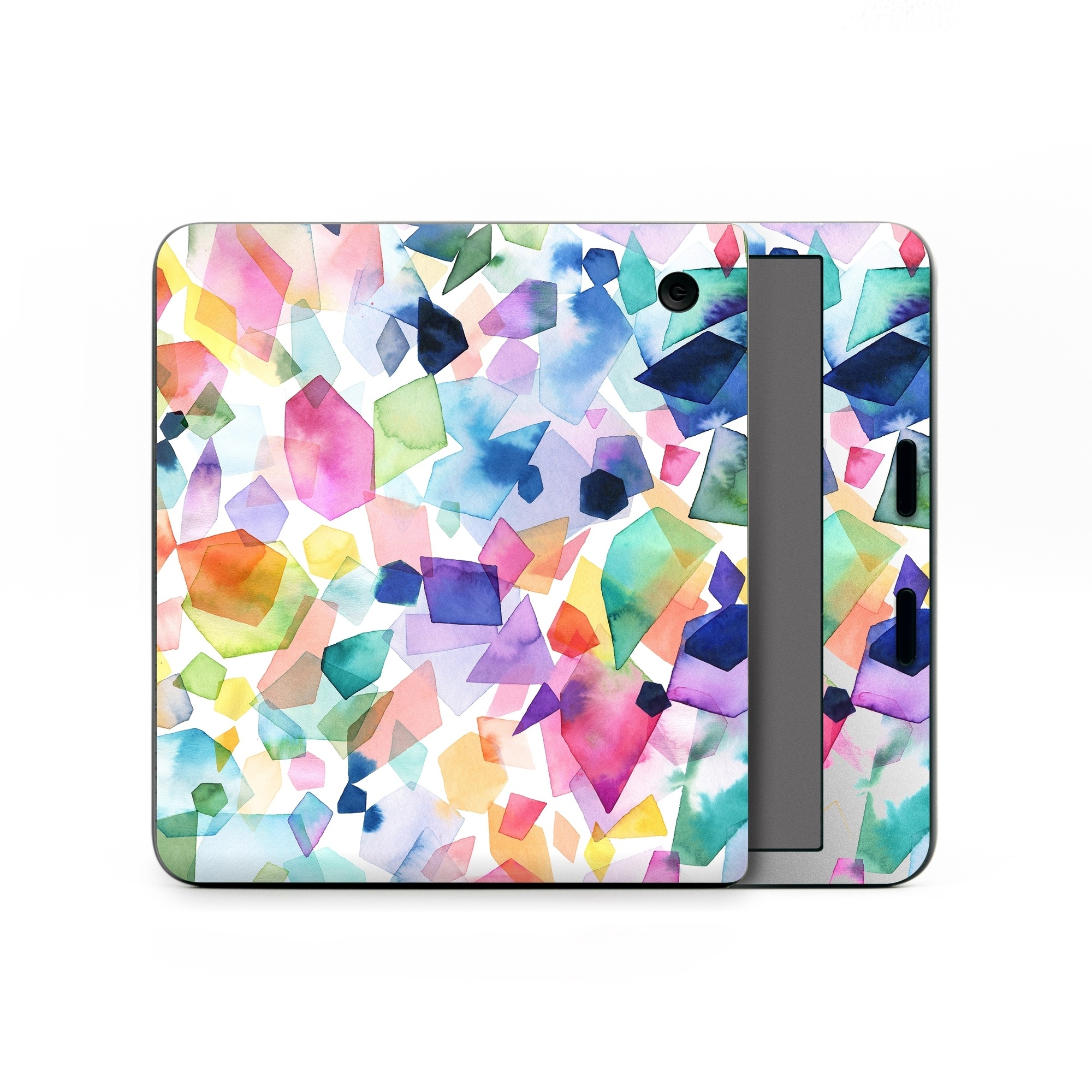 Kobo Libra Colour Skin design of Colorfulness, Azure, Triangle, Art, Font, Line, Aqua, Material property, Creative arts, Symmetry, with white, blue, green, red, pink, orange, yellow, purple colors