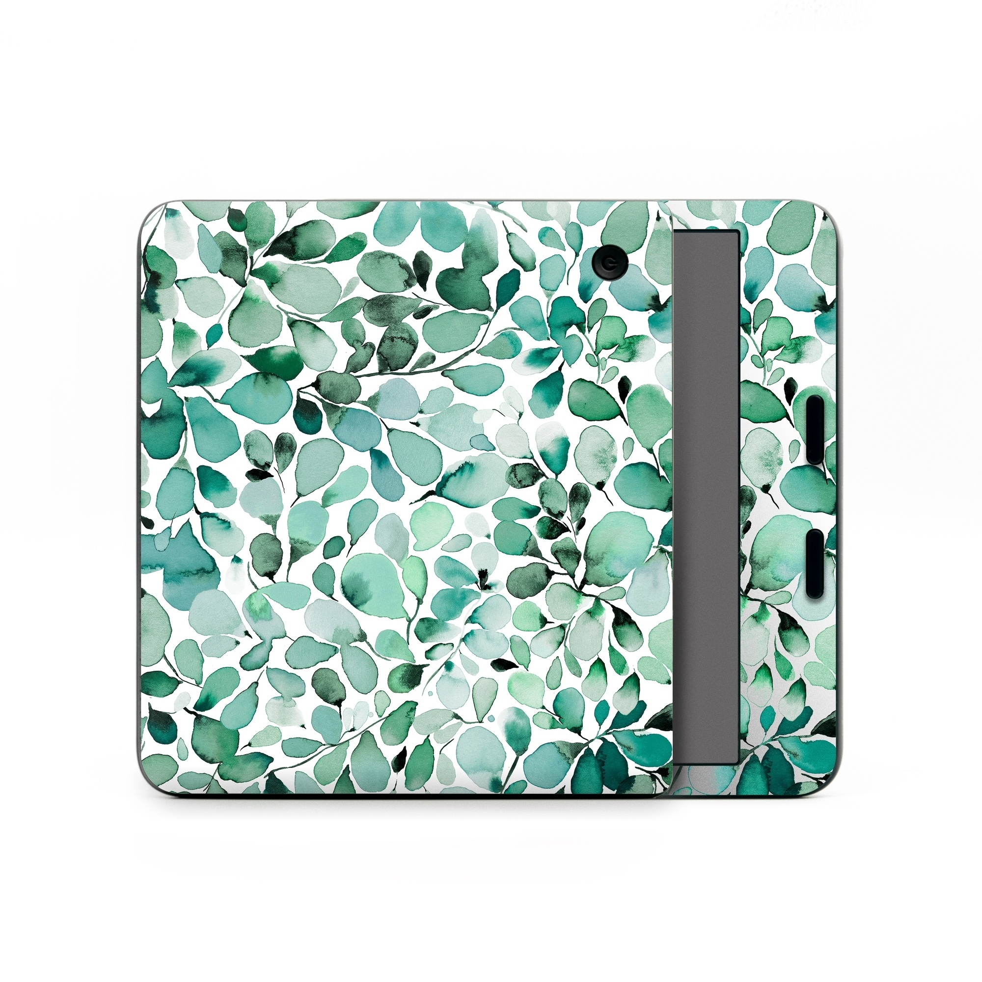 Kobo Libra Colour Skin design of Azure, Line, Aqua, Pattern, Art, Symmetry, Electric blue, Circle, Creative arts, Terrestrial plant, with white, green, black colors