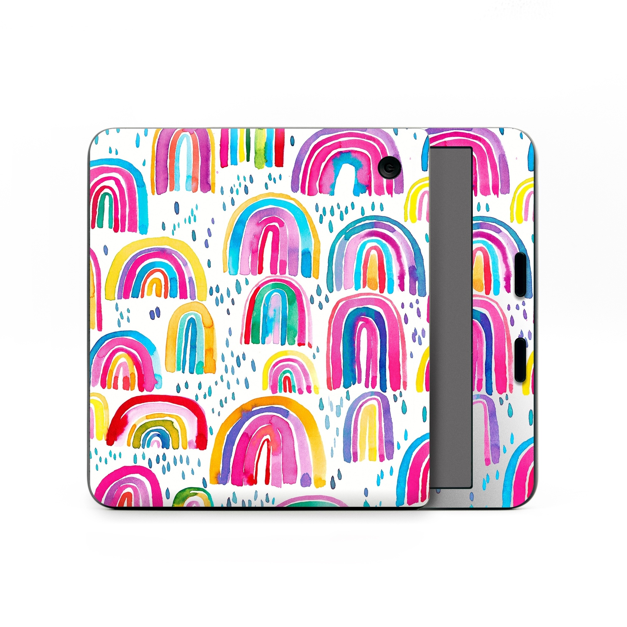 Kobo Libra Colour Skin design of Line, Pattern, Design, with white, orange, yellow, blue, pink, red, green colors