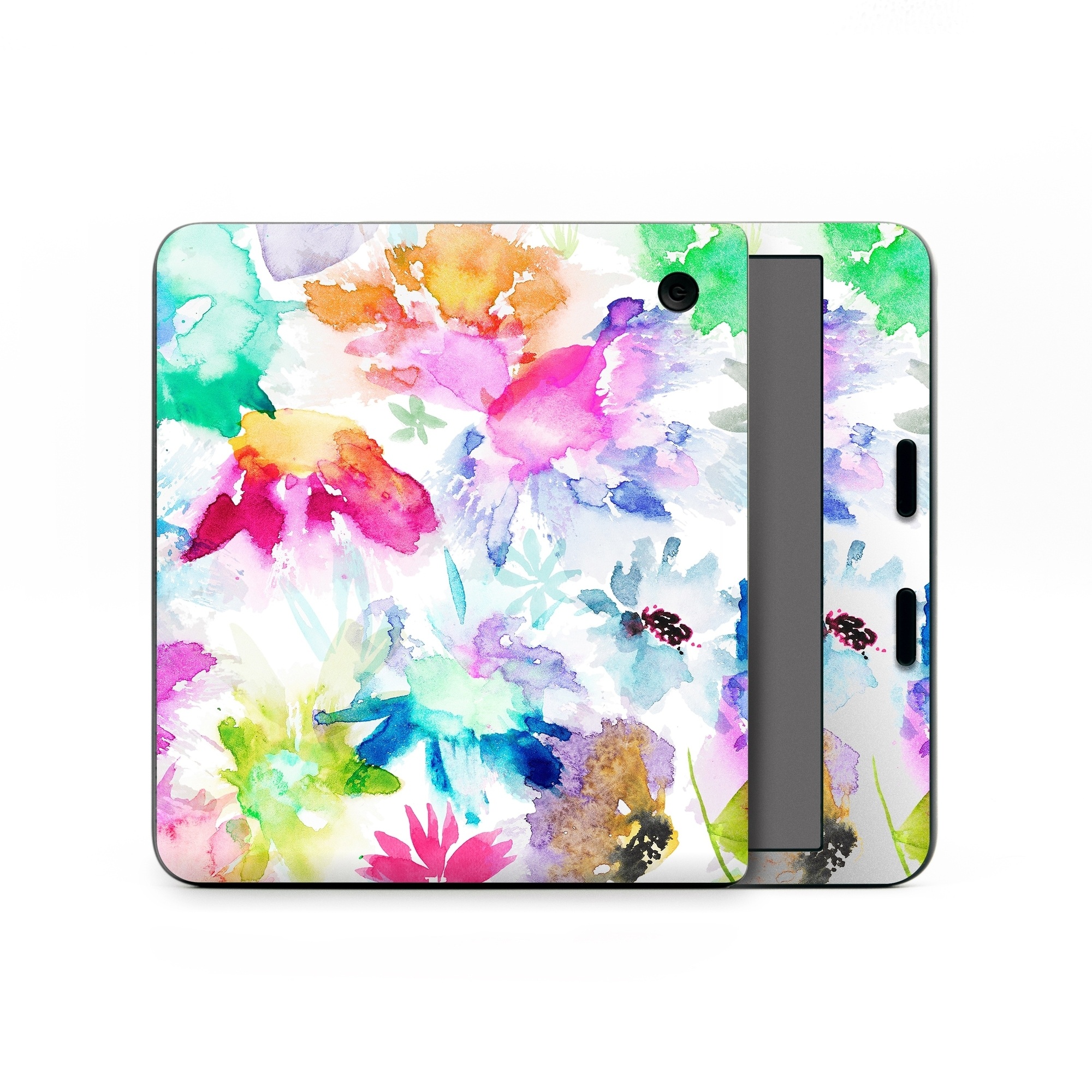 Kobo Libra Colour Skin design of Art paint, Botany, Paint, Petal, Painting, Creative arts, Art, Line, Material property, Pattern, with white, blue, green, red, pink, purple, yellow colors