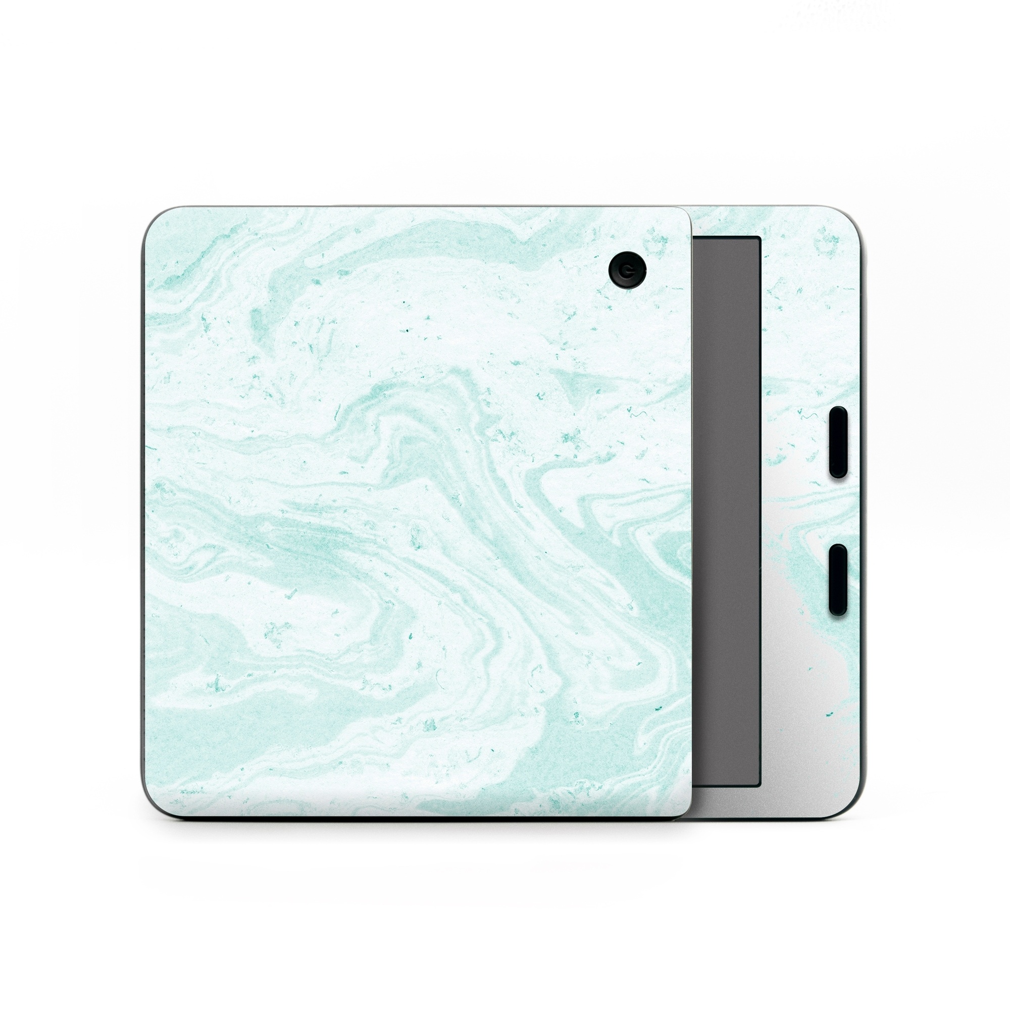 Kobo Libra Colour Skin design of White, Aqua, Pattern, with green, blue colors