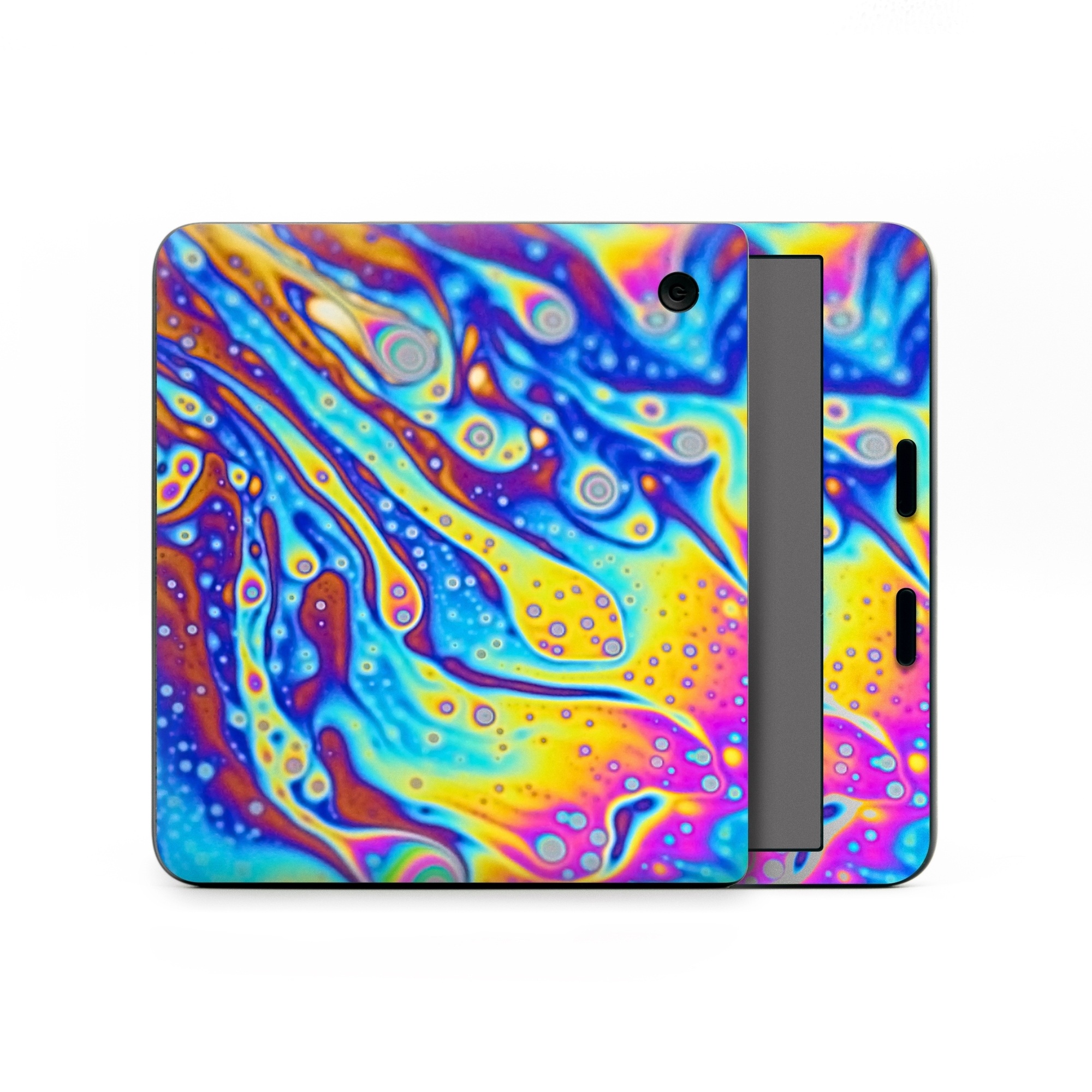 Kobo Libra Colour Skin design of Psychedelic art, Blue, Pattern, Art, Visual arts, Water, Organism, Colorfulness, Design, Textile, with gray, blue, orange, purple, green colors