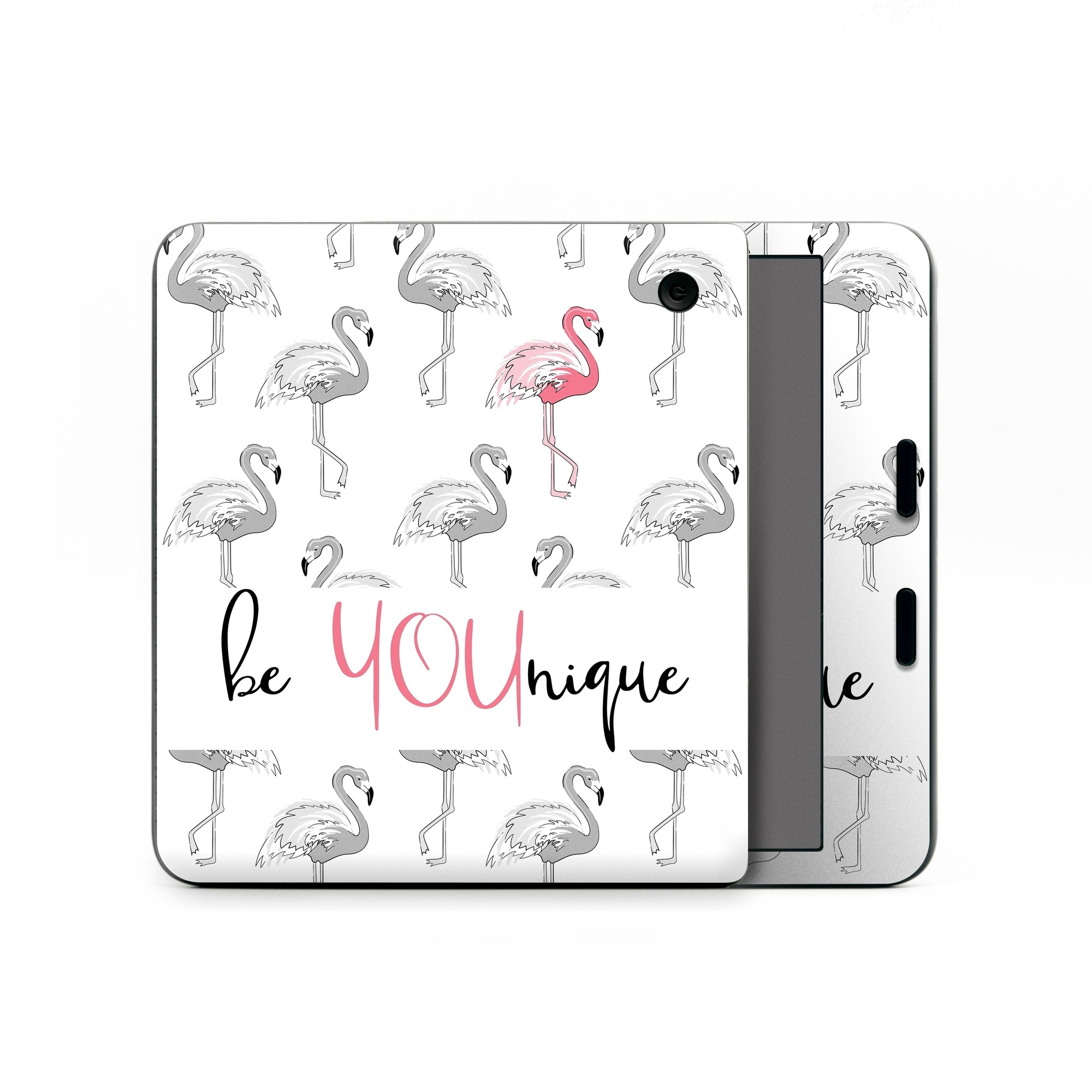 Kobo Libra Colour Skin design of White, Organism, Mushroom, Line, Font, Bird, Art, Illustration, Pattern, Line art, with white, black, pink, gray colors