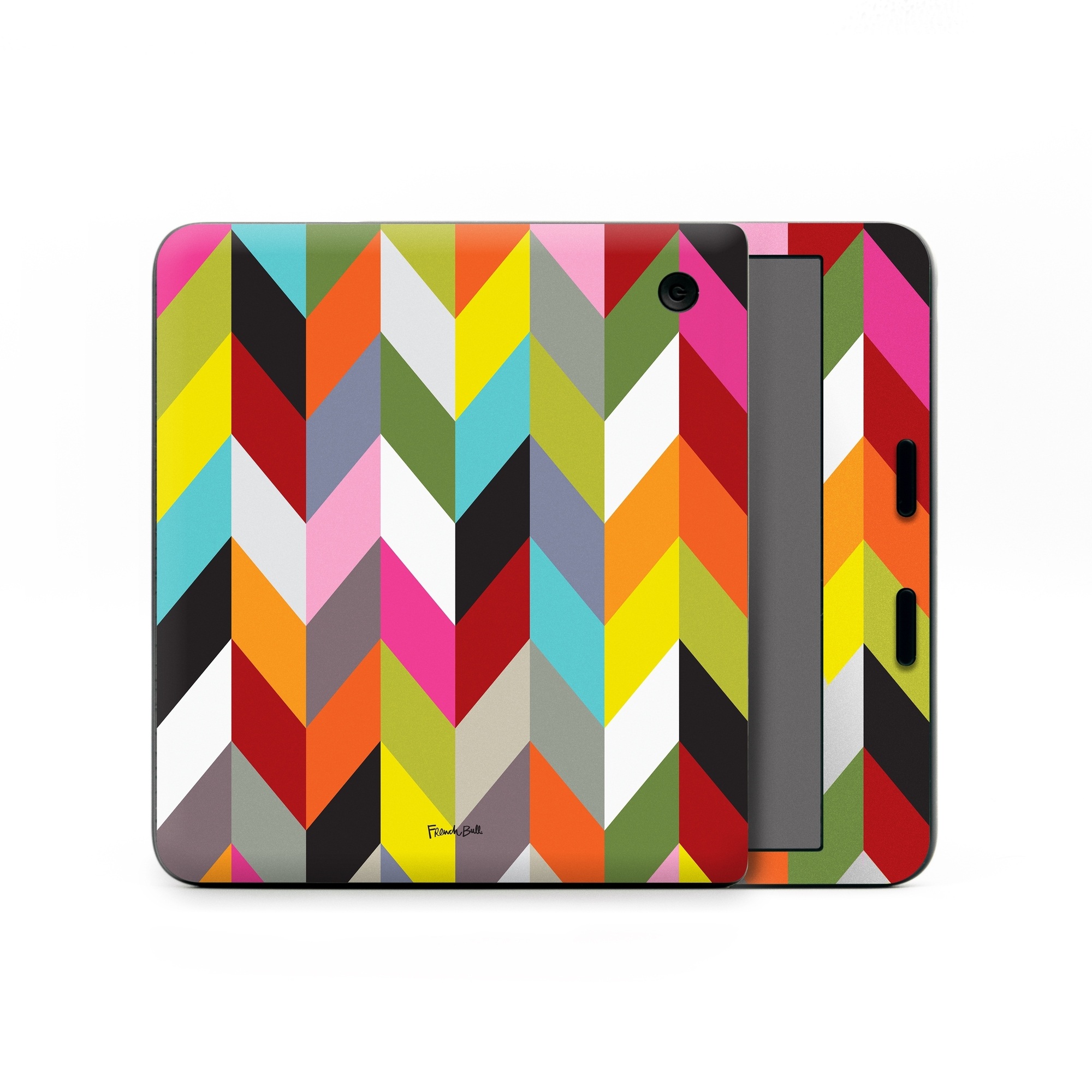 Kobo Libra Colour Skin design of Pattern, Orange, Line, Design, Graphic design, Tints and shades, Triangle, with red, green, gray, black, blue, purple colors