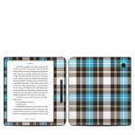 Turquoise Plaid Kobo Libra H20 Skin
