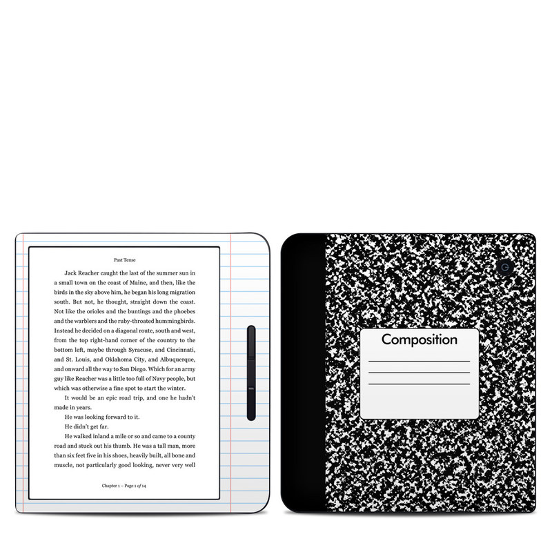 Kobo Libra H20 Skin design of Text, Font, Line, Pattern, Black-and-white, Illustration, with black, gray, white colors