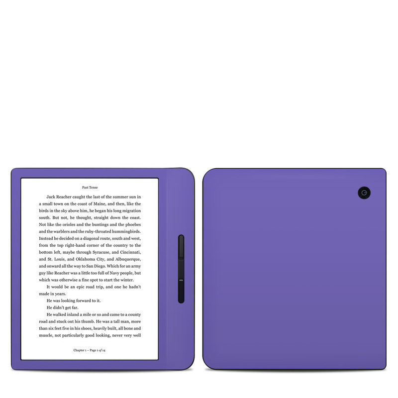 Kobo Libra H20 Skin design of Blue, Violet, Sky, Purple, Daytime, Black, Lilac, Cobalt blue, Pink, Azure, with purple colors