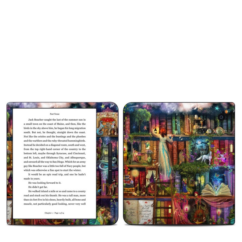 Kobo Libra H20 Skin design of Painting, Art, Theatrical scenery, with black, red, gray, green, blue colors