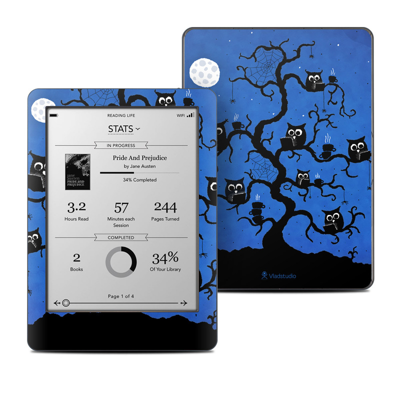 Kobo Glo Skin design of Illustration, Organism, Pattern, with blue, black colors