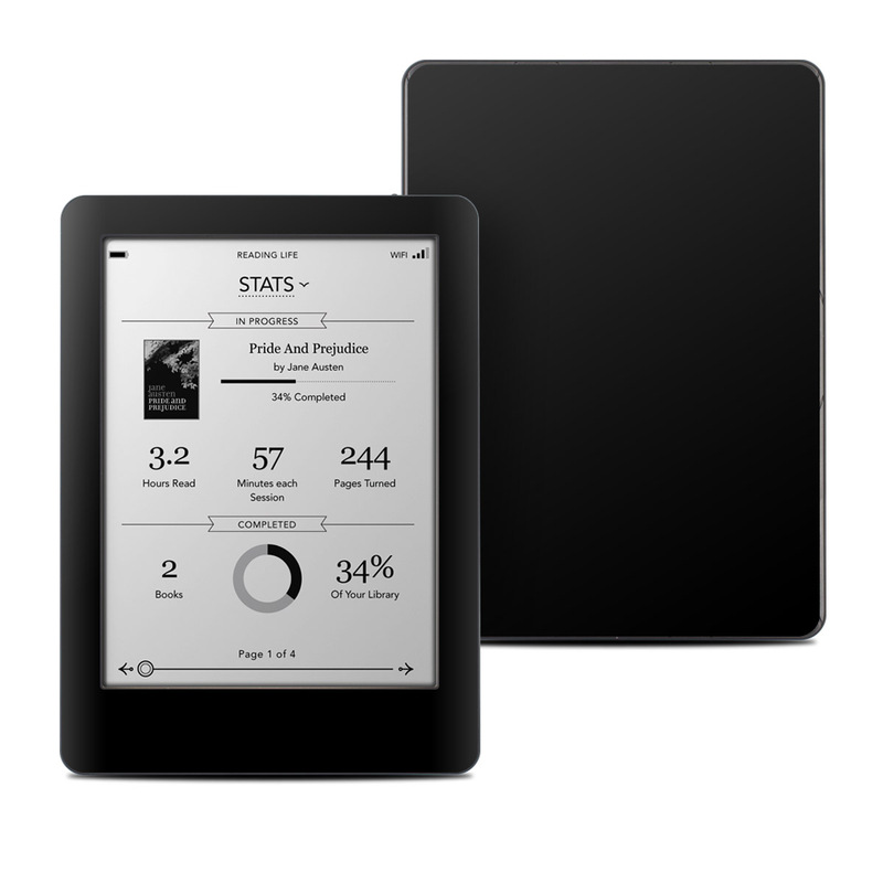 Kobo Glo Skin design of Black, Darkness, White, Sky, Light, Red, Text, Brown, Font, Atmosphere, with black colors