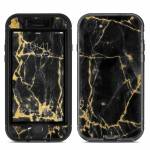 Black Gold Marble LifeProof iPhone 8 nuud Case Skin