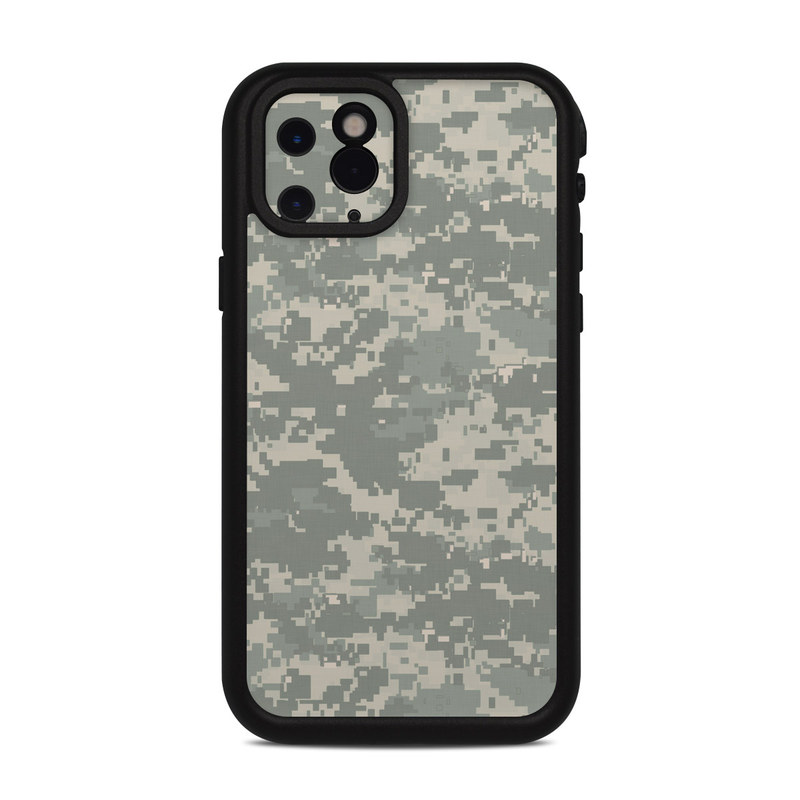 Lifeproof iPhone 11 Pro fre Case Skin design of Military camouflage, Green, Pattern, Uniform, Camouflage, Design, Wallpaper, with gray, green colors