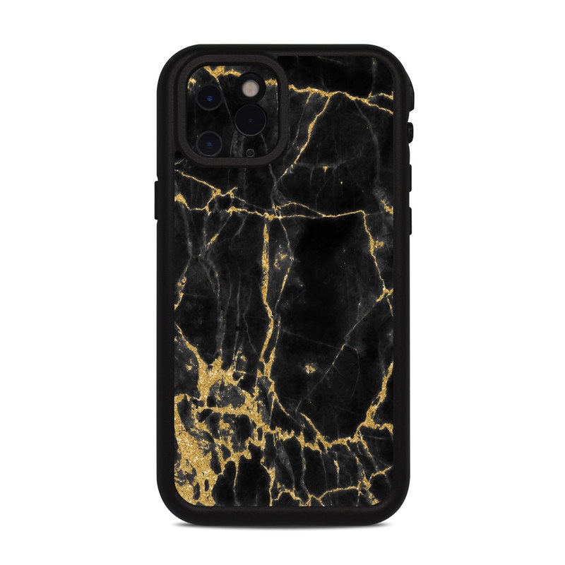 LifeProof iPhone 11 Pro fre Case Skin design of Black, Yellow, Water, Brown, Branch, Leaf, Rock, Tree, Marble, Sky, with black, yellow colors