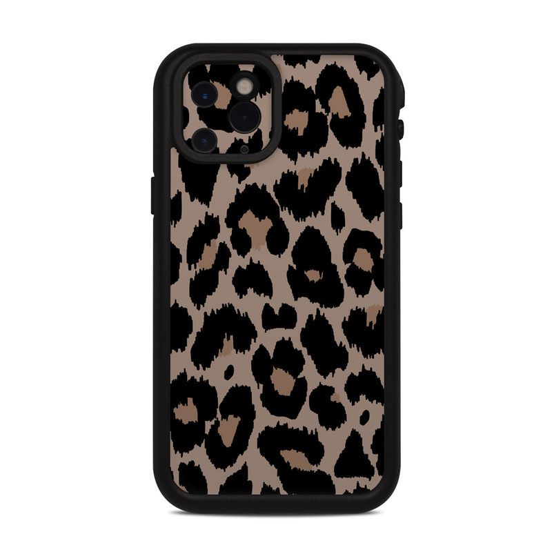 LifeProof iPhone 11 Pro fre Case Skin design of Pattern, Brown, Fur, Design, Textile, Monochrome, Fawn, with black, gray, red, green colors