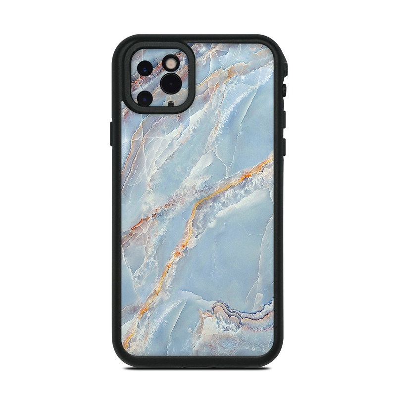 Lifeproof iPhone 11 Pro Max fre Case Skin design of Blue, Azure, Aqua, Onyx, with blue, red, orange, white colors