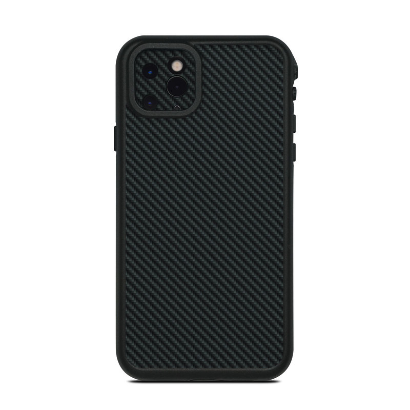 LifeProof iPhone 11 Pro Max fre Case Skin design of Green, Black, Blue, Pattern, Turquoise, Carbon, Textile, Metal, Mesh, Woven fabric, with black colors