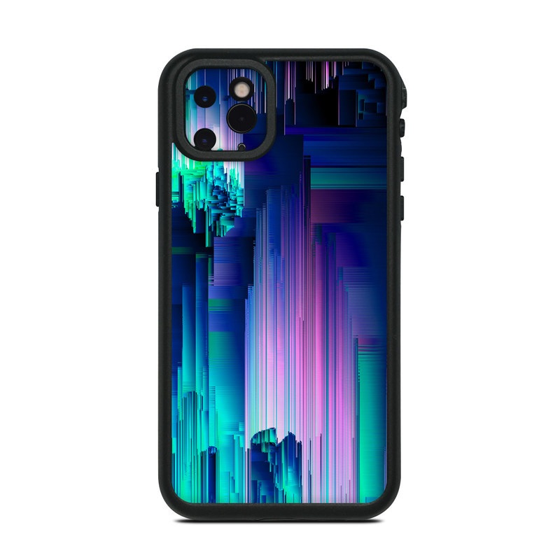 Lifeproof iPhone 11 Pro Max fre Case Skin design of Blue, Green, Light, Colorfulness, with blue, purple, pink, white colors