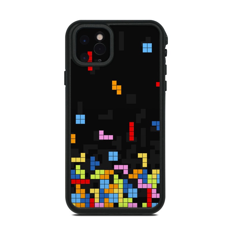 LifeProof iPhone 11 Pro Max fre Case Skin design of Pattern, Symmetry, Font, Design, Graphic design, Line, Colorfulness, Magenta, Square, Graphics, with black, green, blue, orange, red colors