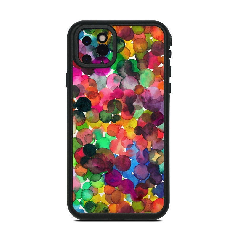 LifeProof iPhone 11 Pro Max fre Case Skin design of Colorfulness, Fashion accessory, with red, white, pink, purple, blue, green, black, yellow, orange colors