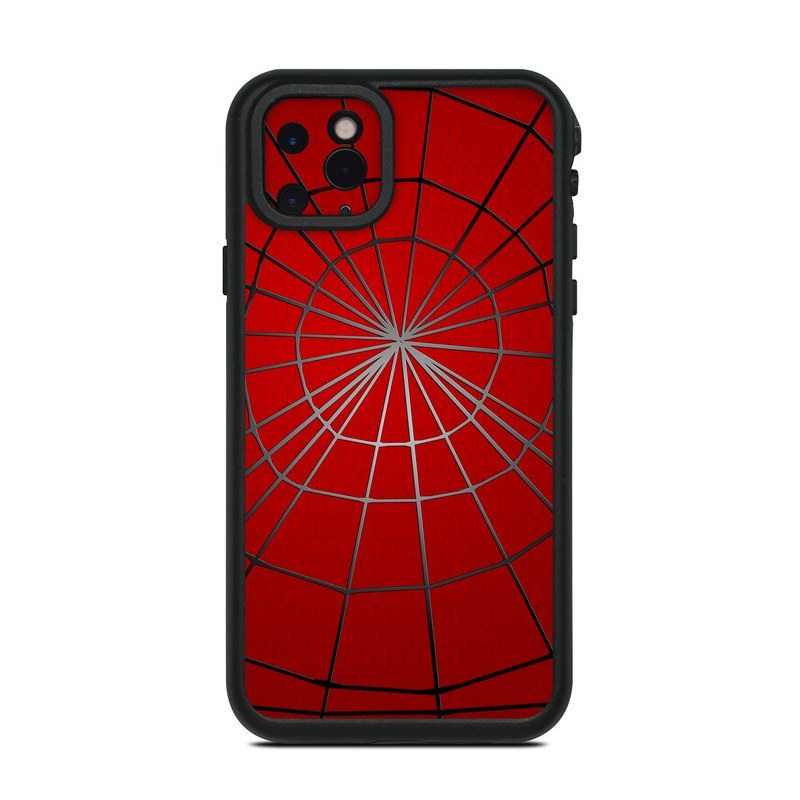 LifeProof iPhone 11 Pro Max fre Case Skin design of Red, Symmetry, Circle, Pattern, Line, with red, black, gray colors