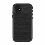 Black Woodgrain Lifeproof iPhone 12 fre Case Skin