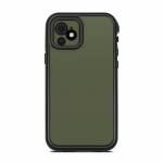 Solid State Olive Drab Lifeproof iPhone 12 fre Case Skin