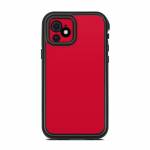 Solid State Red Lifeproof iPhone 12 fre Case Skin