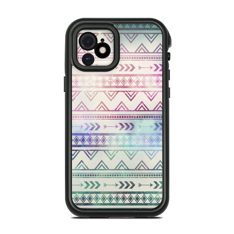 LifeProof iPhone 12 fre Case Skin design of Pattern, Line, Teal, Design, Textile, with gray, pink, yellow, blue, black, purple colors