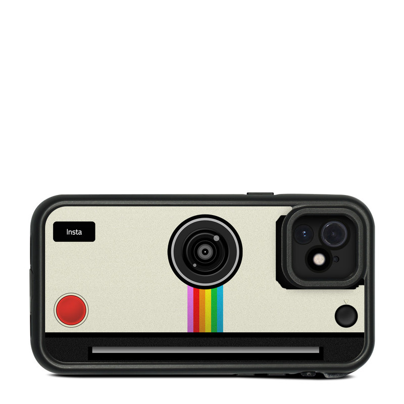 LifeProof iPhone 12 fre Case Skin design of Cameras & optics, Camera, Technology, Circle, Electronic device, Electronics, Colorfulness, with gray, black, red colors