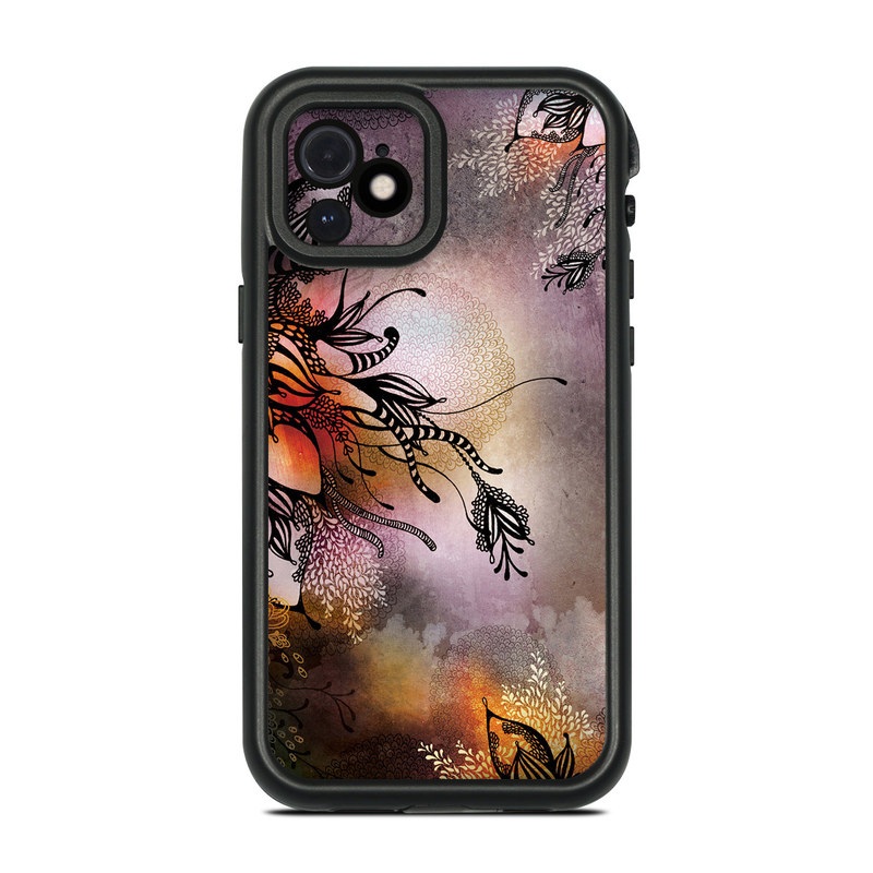 LifeProof iPhone 12 fre Case Skin design of Illustration, Graphic design, Cg artwork, Art, Fictional character, Graphics, Visual arts, Darkness, with black, gray, red, green, purple colors