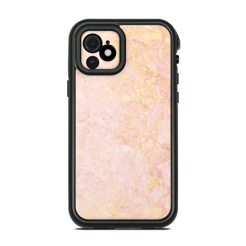 Lifeproof iPhone 12 fre Case Skin design of Pink, Peach, Wallpaper, Pattern, with pink, yellow, orange colors