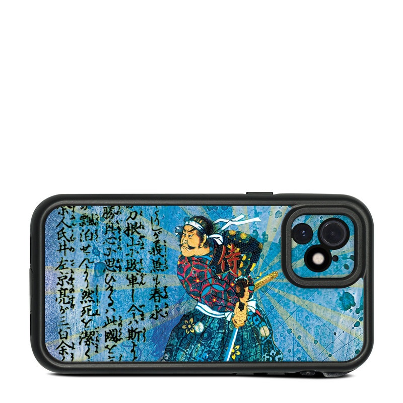 LifeProof iPhone 12 fre Case Skin design of Art, Illustration, Painting, with blue, black, gray, green, red colors