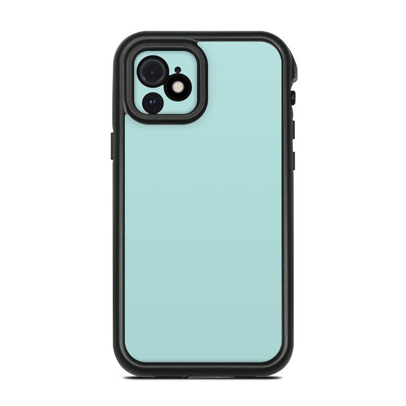 LifeProof iPhone 12 fre Case Skin design of Green, Blue, Aqua, Turquoise, Teal, Azure, Text, Daytime, Yellow, Sky, with blue colors