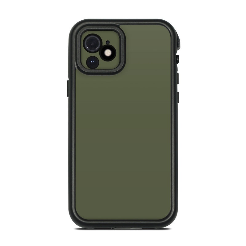 LifeProof iPhone 12 fre Case Skin design of Green, Brown, Text, Yellow, Grass, Font, Pattern, Beige, with green, brown colors