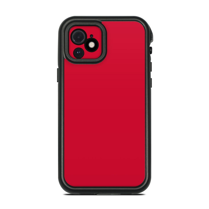 LifeProof iPhone 12 fre Case Skin design of Red, Pink, Maroon, Purple, Orange, Violet, Magenta, Material property, Font, Peach, with red colors