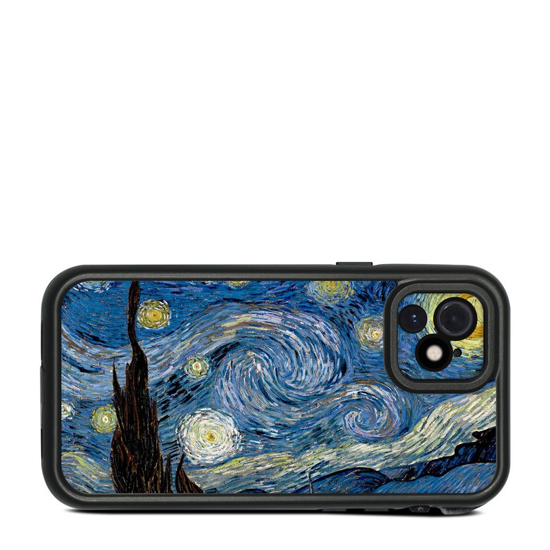 LifeProof iPhone 12 fre Case Skin design of Painting, Purple, Art, Tree, Illustration, Organism, Watercolor paint, Space, Modern art, Plant, with gray, black, blue, green colors