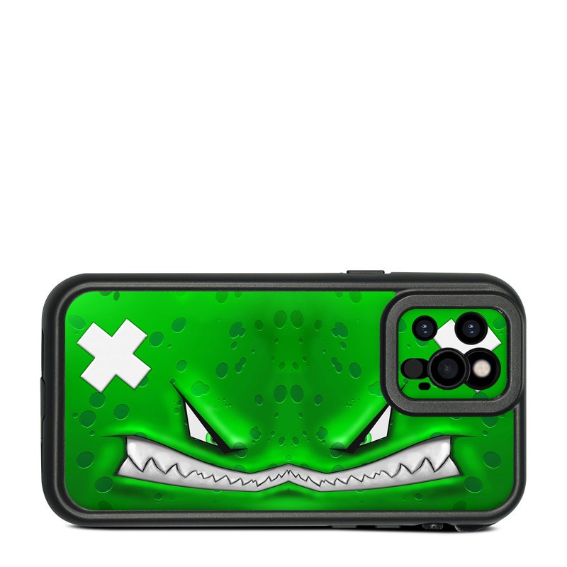 LifeProof iPhone 12 Pro fre Case Skin design of Green, Font, Animation, Logo, Graphics, Games, with green, white colors