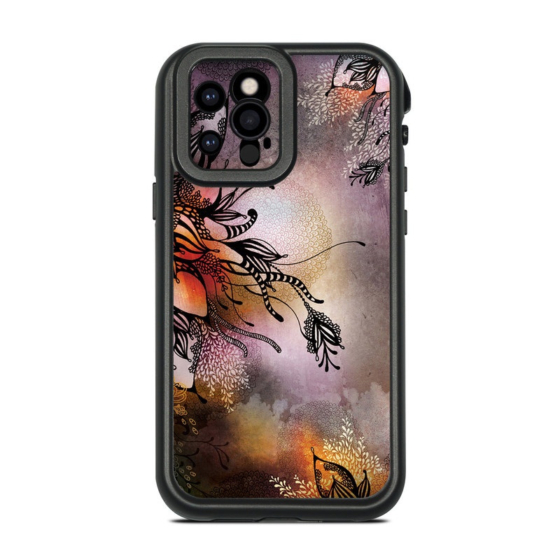 LifeProof iPhone 12 Pro fre Case Skin design of Illustration, Graphic design, Cg artwork, Art, Fictional character, Graphics, Visual arts, Darkness, with black, gray, red, green, purple colors