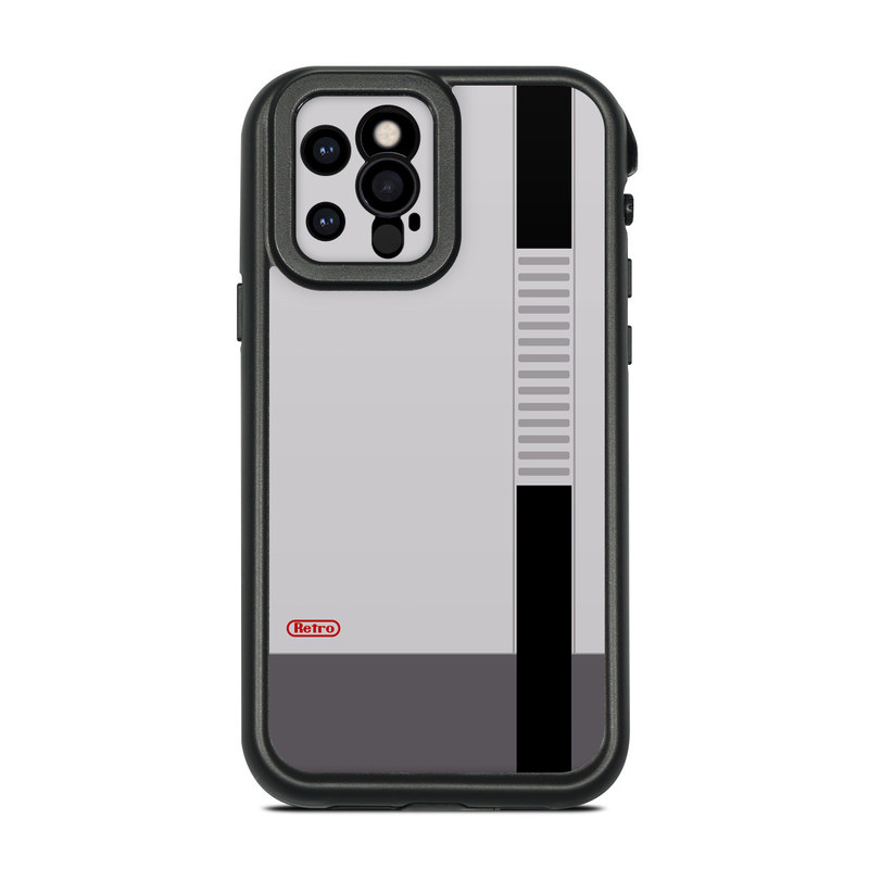 LifeProof iPhone 12 Pro fre Case Skin design of Text, Font, Red, Product, Logo, Brand, Material property, Graphics, Rectangle, with gray, black, red colors