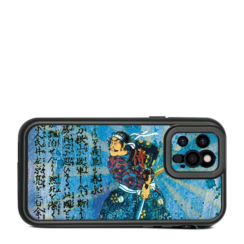 LifeProof iPhone 12 Pro fre Case Skin design of Art, Illustration, Painting, with blue, black, gray, green, red colors